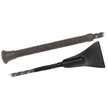 Fleck Nylon Weave Soft Wrapped Grip Jump Whip-26" (66cm)-Black