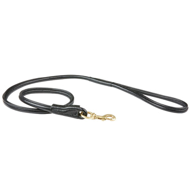 Buy Weatherbeeta Rolled Leather Black Dog Lead | Online for Equine
