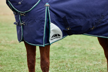 Weatherbeeta Comfitec Plus Dynamic Turnout Detach-A-Neck 100G Navy/ Forest Green