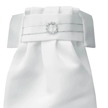 Equetech Diamante Circles Ready-Tied White Stock| Online For Equine