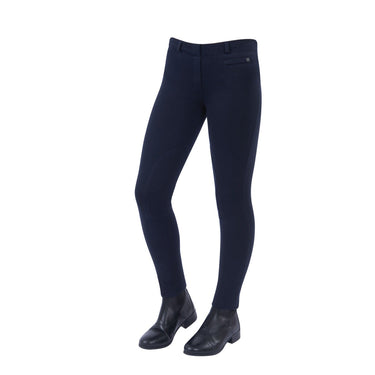 Buy the Dublin Supa-Fit Pull On Knee Patch Childrens Jodhpurs | Online for Equine