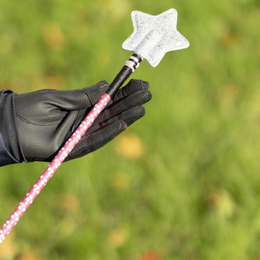 Hy Equestrian Spiral Star Riding Whip