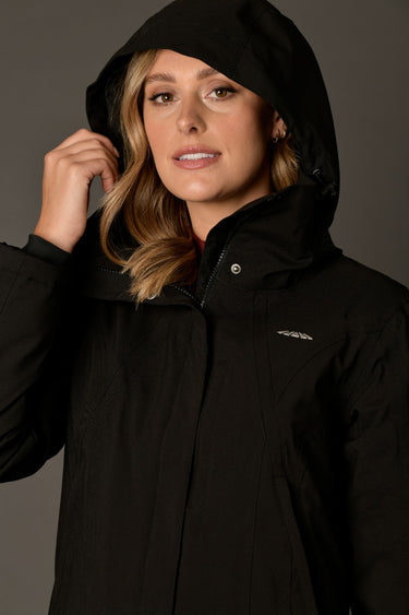 Buy the WeatherBeeta Black Kyla Waterproof Jacket | Online for Equine