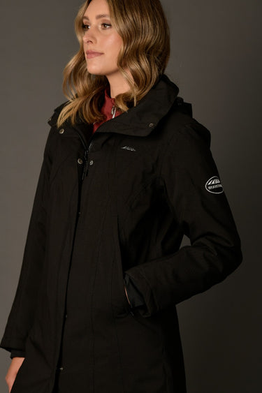 Buy the WeatherBeeta Black Kyla Waterproof Jacket | Online for Equine