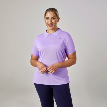 Buy the Shires Aubrion Lavender Ladies Poise Tech Polo | Online for Equine