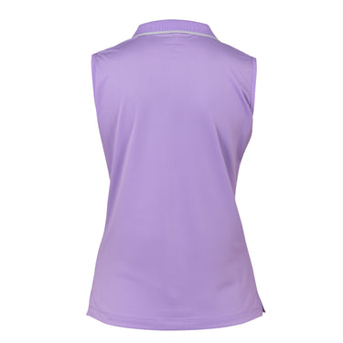 Buy the Shires Aubrion Lavender Poise Ladies Sleeveless Tech Polo | Online for Equine