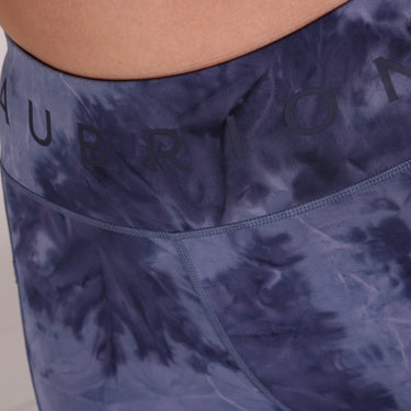 Buy the Shires Aubrion Navy Tie Dye Non-Stop Ladies Riding Tights | Online for Equine