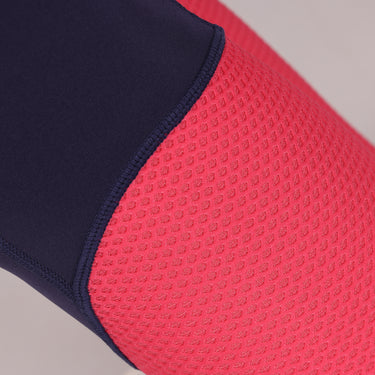 Buy the Shires Aubrion Navy Rhythm Mesh Ladies Riding Tights | Online For Equine 