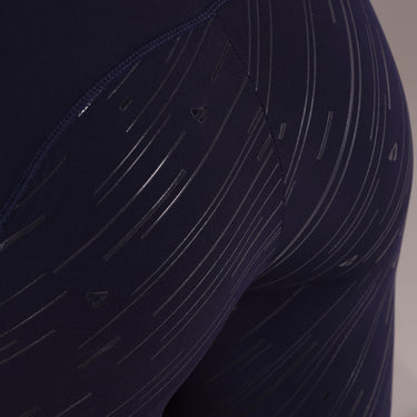 Buy the Shires Aubrion Navy Rhythm Mesh Ladies Riding Tights | Online For Equine 