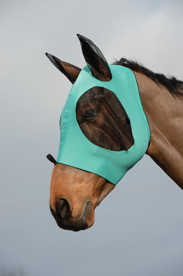 BuyWeatherbeeta Turquoise Stretch Bug Dual Eye Saver Fly Mask With Ears | Online for Equine