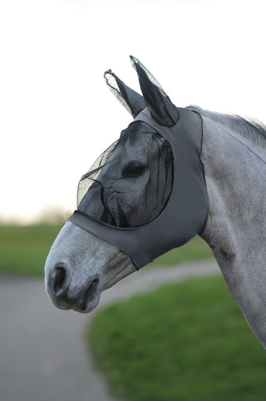 BuyWeatherbeeta Grey Stretch Eye Saver Fly Mask With Ears | Online for Equine