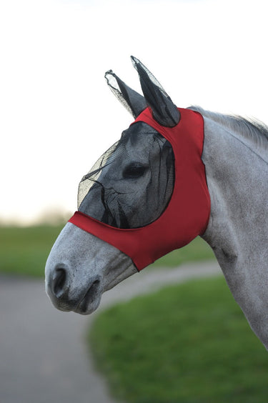 Buy Weatherbeeta Red Stretch Eye Saver Fly Mask With Ears | Online for Equine