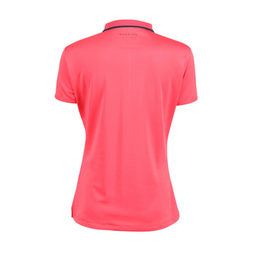 Buy the Shires Aubrion Young Rider Coral Poise Tech Polo | Online for Equine
