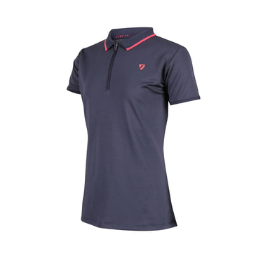 Buy the Shires Aubrion Young Rider Navy Poise Tech Polo | Online for Equine