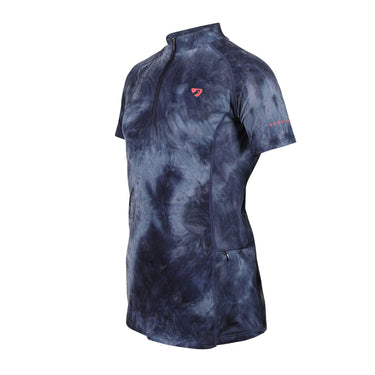 Buy the Shires Aubrion Revive Young Rider Navy Tie Dye Short Sleeve Base Layer | Online For Equine 