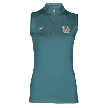 Buy the Shires Aubrion Green Team Sleeveless Base Layer | Online for Equine