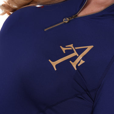 Buy the Shires Aubrion Navy Team Long Sleeve Base Layer | Online for Equine