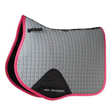 Buy the WeatherBeeta Reflective Prime Pink All Purpose Saddle Pad - Online for Equine