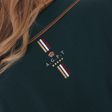 Buy the Shires Aubrion Green Team Polo Shirt | Online for Equine
