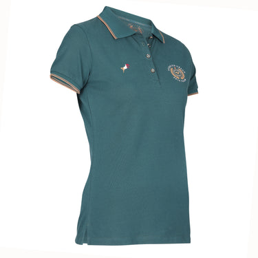 Buy the Shires Aubrion Green Team Polo Shirt | Online for Equine