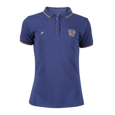 Buy the Shires Aubrion Young Rider Navy Team Polo Shirt | Online for Equine