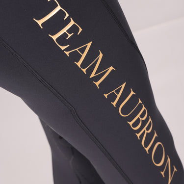 Buy the Shires Aubrion Black Team Riding Tights | Online for Equine