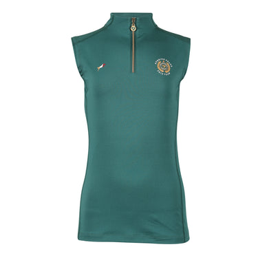 Buy the Shires Aubrion Young Rider Green Team Sleeveless Base Layer | Online for Equine