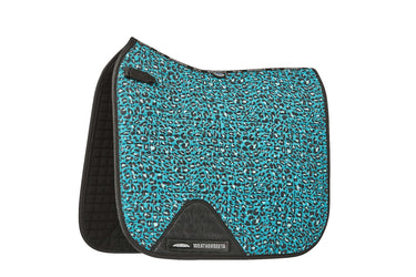 WeatherBeeta Turquoise Prime Leopard Print Dressage Saddle Pad - Pony