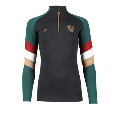 Buy the Shires Aubrion Young Rider Black Team Long Sleeve Base Layer | Online for Equine