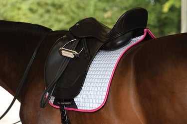Buy the WeatherBeeta Reflective Prime Pink All Purpose Saddle Pad - Online for Equine