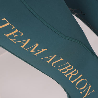 Buy the Shires Aubrion Young Rider Green Team Riding Tights | Online for Equine