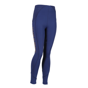 Buy the Shires Aubrion Young Rider Navy Team Riding Tights | Online for Equine