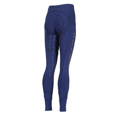 Buy the Shires Aubrion Young Rider Navy Team Riding Tights | Online for Equine