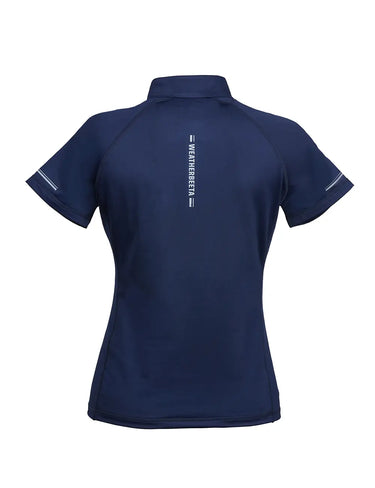 Buy the Weatherbeeta Navy Victoria Premium Short Sleeve Top | Online For Equine