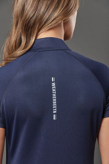 Buy the Weatherbeeta Navy Victoria Premium Short Sleeve Top | Online For Equine