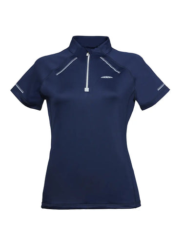 Buy the Weatherbeeta Navy Victoria Premium Short Sleeve Top | Online For Equine