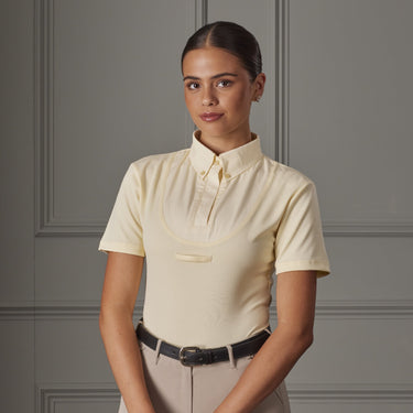 Buy Shires Aubrion Young Rider Yellow Short Sleeve Tie Shirt| Online for Equine