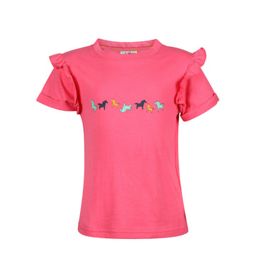 Buy the Shires Tikaboo Pink Frill T-Shirt | Online for Equine