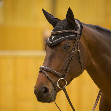 Buy the Shires ARMA Black Classic Fly Hood | Online For Equine