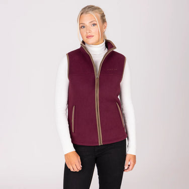 Shires Maroon Aubrion Core Fleece Gilet