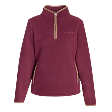 Shires Maroon Aubrion Core Half Zip Fleece
