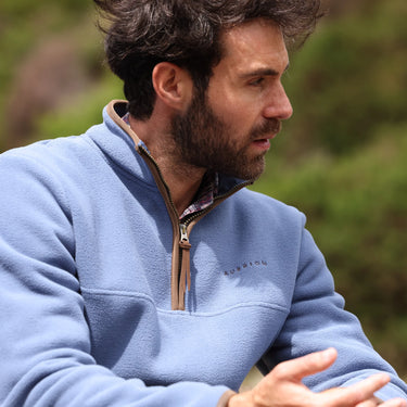 Shires Blue Aubrion Core Half Zip Fleece - Gents