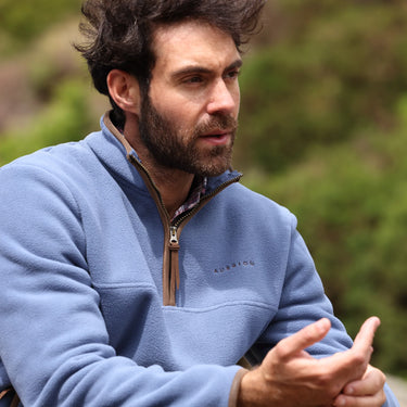 Shires Blue Aubrion Core Half Zip Fleece - Gents