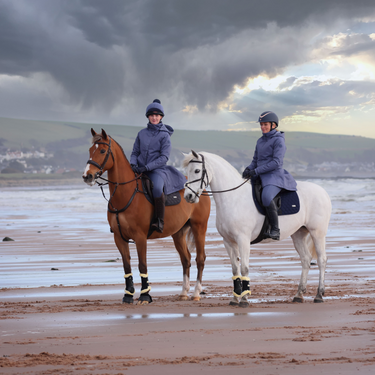 Buy Shires Aubrion Blue Halcyon Waterproof Long Coat| Online for Equine