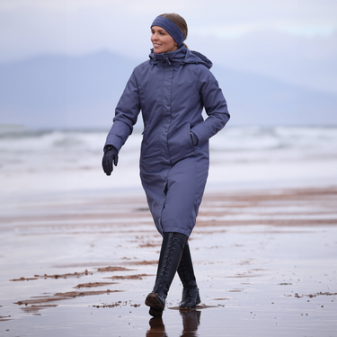 Buy Shires Aubrion Blue Halcyon Waterproof Long Coat| Online for Equine