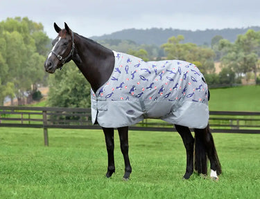 Weatherbeeta Seal Print Comfitec Tyro Standard Neck Lite Plus Turnout Rug