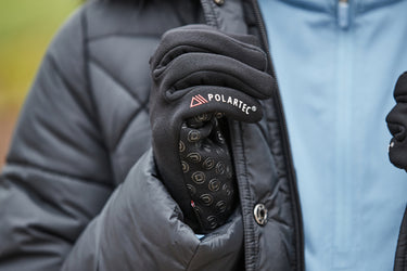 Buy Dublin Black Polartec Fleece Riding Gloves| Online for Equine