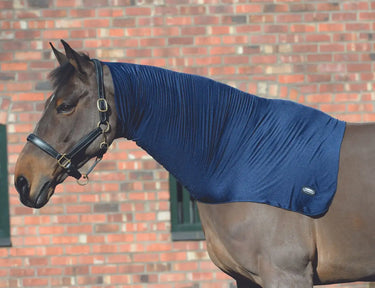 Buy the WeatherBeeta Navy Stretch Neck Rug | Online For Equine 