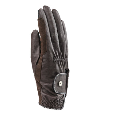 Shires Brown Aubrion Stadium FlexFit Riding Gloves