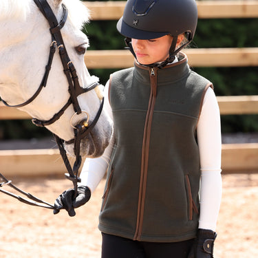 Shires Green Aubrion Core Fleece Gilet - Young Rider